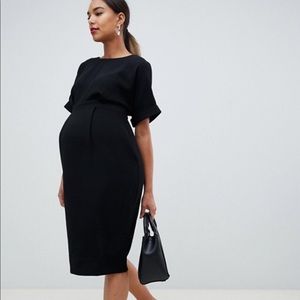 ASOS midi maternity wiggle dress, size 8